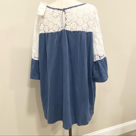 SUZANNE BETRO Bundle of 2 Lace Yoke Tunics Size 2X New - Picture 9 of 15